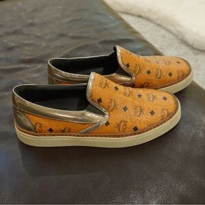 MCM ‘Monogram’ Slip-On Skate Sneakers - Cognac - Size 38 (US 7.5)